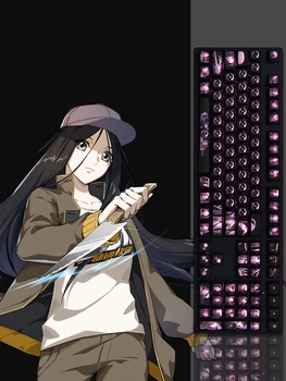 1 Nastavite Izobčenec Anime Osvetljen Keycaps PC Prevleke Za Logitech G610 G512 Razer BlackWidow Huntsman Corsair K70 K95 Tipko Caps