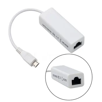 10/100Mbps Micro USB, Žična Omrežna Kartica Micro USB na priključek RJ45 LAN Ethernet Adapter Ethernet Adapter Za Prenosni RAČUNALNIK Windows XP 7 8
