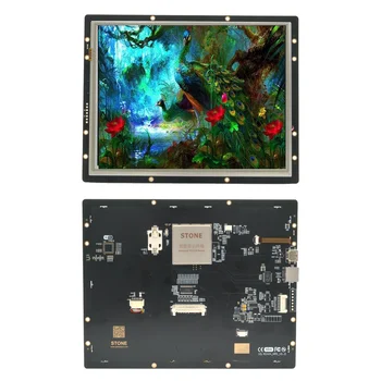 10.4 palčni na dotik TFT LCD industrijske plošče zaslona rs232 vmesnik in zaslonu na dotik