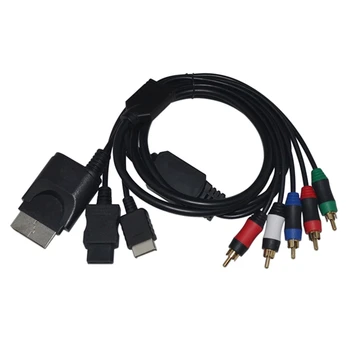100 kozarcev Komponentni Kabel za HDTV, Avdio Video AV 5RCA Kabel za Wii za PS2/PS3/Xbox360/Wii 1,8 m