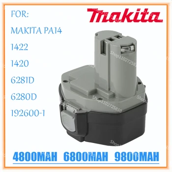100% Prvotne 14,4 V 9800mAh NI-CD električno Orodje Baterija MAKITA 14,4 V Baterijo za Makita PA14,1422,1420 192600-1 6281D 6280D