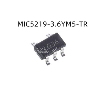 10PCS MIC5219-3.6YM5-TR LG36 MIC5219-5.0YM5-TR LG50 MIC5219YM5-TR LGAA SOT23-5 Novih Original
