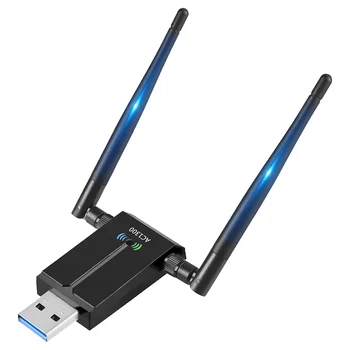 1300Mbps Dolgo Vrsto USB WiFi Adapter za PC Namizni Prenosni računalnik ,USB Brezžični vmesnik Dual Band 2,4 GHz 5GHz Internet Stick