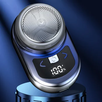 180mAh Žep Velikost Brado Clipper USB Polnilne Digitalni Prikaz Moči za Potovanja Poslovne Urad Prenosni Električni Brivnik
