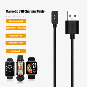 1M Magnetni USB Kabel za Polnjenje, Za Xiaomi Mi Band 8 SmartWatch Polnilnik Miband 8 Zapestnica Polnjenje Dock Adapter Kabel Pribor