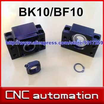 1pc BK10 in 1pcs BF10 Ballscrew Koncu Podpira Za RM204 / SFU1204 Žogo vijak CNC z globoko groove nosijo žogo znotraj