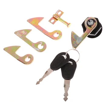 1Set (1 Lock+2 Tipke+4 Kovinski kavelj) Električni Avto, Skuter Rep Polje Lock Prtljažnik Zaklepanje Motoristična Oprema