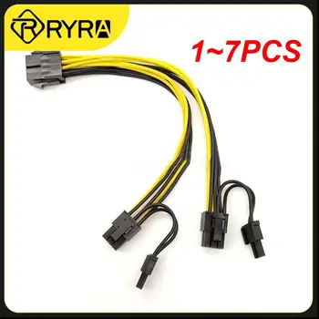 1~7PCS PCI-E 6-pin Za Dvojno 6+2-pin (6-pin/8-pin) Moč Razdelilno Kabelsko Grafične Kartice 6Pin Dvojni 8Pin PCIE Moč Podatkovni Kabel