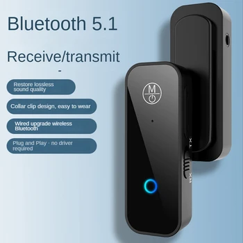 2 v 1 Bluetooth 5.1 Oddajnik Sprejemnik 3.5 mm Audio Jack AUX Adapter za Brezžični Adapter za Avto Avdio Aux HI-fi Slušalke