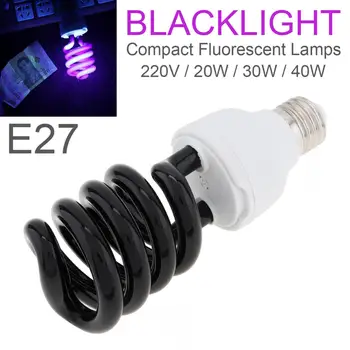 20/30/40W E27 Ultravijolično (UV svetilka Black Light 365NM Kmetijsko Luči Fluorescentna Odkrivanje Lučka Past Svetlobe