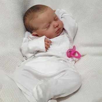 20 inch Že Pobarvane Končal Prerojeni Baby Doll Dvojčka Budna & Spanje Novorojenčka Baby Doll 3D Kože, Vidne Žile