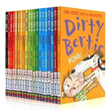 20 Knjig Nastavite Dirty Bertie Otrok Poglavje Knjige Angleščini Branje Zgodba Knjige, Slikanice Darilo