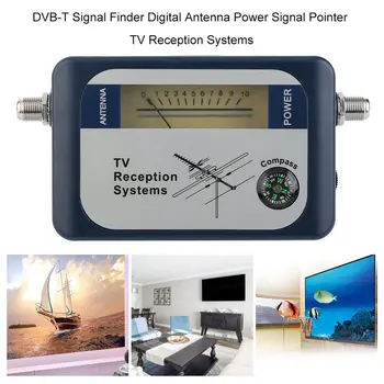 2023 DVB-T Finder Digitalni Antenski Prizemno TV Antena Signala Moč Moč Meter Kazalec TV Sprejem Sistemov S Kompas