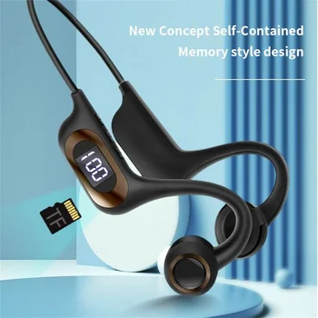 2023 Kostne Prevodnosti Slušalke Bluetooth 5.3 Brezžični Nepremočljiva Šport Lahke Slušalke za Ušesa Kavelj za Slušalke Podpira TF Kartice