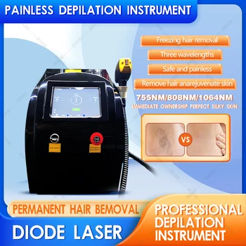 2023 Najnovejši 808nm Laser Dioda LED Platinum Diode Lasersko Odstranjevanje Dlak Pralni 755 808 1064nm odstranjevalec dlak
