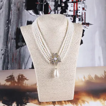 2023 Nove Vroče Prodajo v Evropi in Ameriki, Moda Multi-Layer Pearl Nosorogovo Ogrlica dolgo večplastna ogrlica