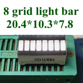 20pcs 20*10 mm lightbar 8 mrežo digitalnih cev Rdeča Zelena Modra Rumena Bela LED digital light bar 10 segment LED luči bar zaslon