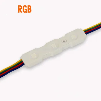 20PCS/string 5050 RGB LED modul;high bright;0.72 W;IP65;DC12V;brizganje vrste;konstantni napetosti