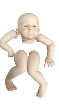 22-palčni Bebe Rodi Punčko Kit Priljubljena Cameron Nedokončane Unpainted Lutka Deli s Krpo Telo in oči DIY Ročno Kompleti, ki so Prerojeni