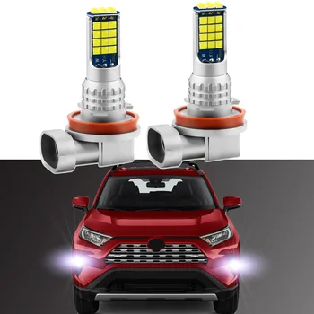 2Pcs Za Toyota RAV4 RAV 4 2006- 2015 2016 2017 2018 2019 2020 2021 LED Svetilka za Meglo Žarnice Luči za Meglo Spredaj Canbus Bela