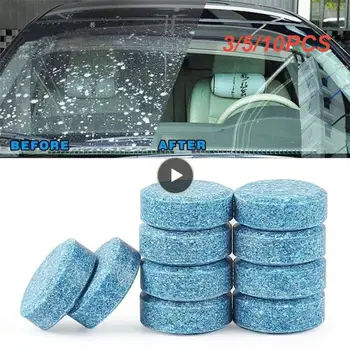 3/5/10PCS Univerzalni Auto Glass Pranje Tablet Sterilizacijo Metlice Gume Trakovi Auto Okno Trdna Čiščenje Razkuževanje