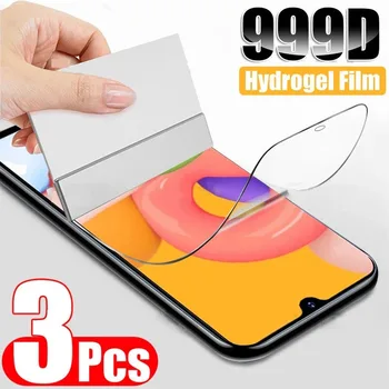 3pcs 3D Ukrivljen Hydrogel Film Za LG K61 K41S K51S Q51 V60 K51 Thinq Q61 Q82 Celoten Zaslon HD eksplozijam Screen Protector