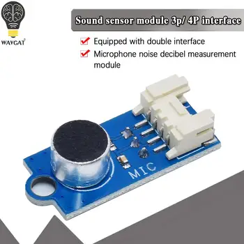 3Pin 4Pin Prodajo Zvok senzor modul zvočni nadzor senzor stikala za zaznavanje piščalka vklop mikrofona ojačevalnik Za Arduino