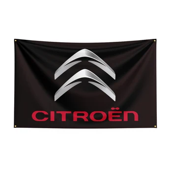 3X5Ft Citroens dirkalnika Zastavo Za Dekor