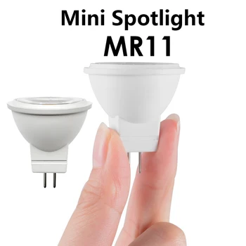 4-20PCS LED Mini COB Pozornosti MR11 GU4 12V 3W Visoko Svetlobe Toplo Belo Svetlobo, ki je Primerna za kuhinjo den Zamenjava 20W 50 W Halogenske