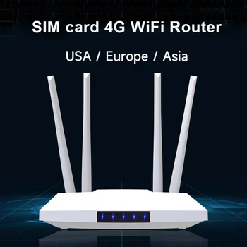 4G usmerjevalnik SIM kartico WiFi 4G CPE dostopne točke antene 32 uporabnikov RJ45 WAN LAN 4G LTE modem