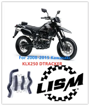 4PCS Motocikel Silikona, Radiator, Hladilni Cev Za 2008-2015 Kawasaki KLX250 DTRACKER Nadomestni Del 2009 2010 2011 2012 2013