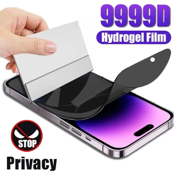 5/10Pcs Anti-Spy Hydrogel Film za iPhone 13 12 11 14 Pro Max Zasebnosti Zaščitnik Zaslon za iPhone 14 Plus XS MAX X XR SE
