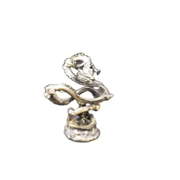 5 cm Medenina Zmaj Litje Kip Živalskega Kovin, Figurice Doma Dekor Namizje Obrti Kiparstvo Dekoracijo
