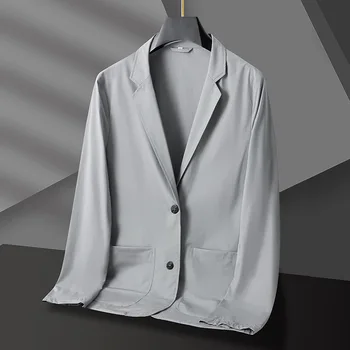 5605-Zunanje Trgovine Moda za Moške Prosti čas Majhne obleko Moški korejska Različica 121 Slim bo ustrezala Jet Barva Jakna