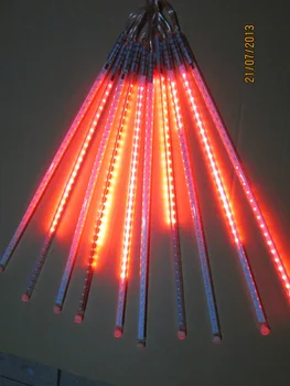 5sets/veliko SMD2835 LED 72leds Dvojni Stranski LED Meteor Tuš Dež Svetlobe Led Cev 12 * 800mm10 Kos / Set Ac85-265v