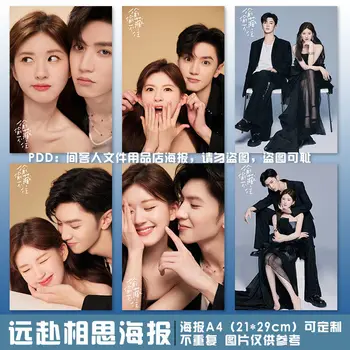 6 kos/set Kitajski tv serije tou tou cang bu zhu Chen zheyuan Zhao lusi A4(21x29cm)plakat