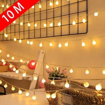 6M Žogo Niz LED Luči Garland Luči Nepremočljiva Prostem Lučka USB/Baterije Pravljice Luči Poročni Vrt Božični Dekor