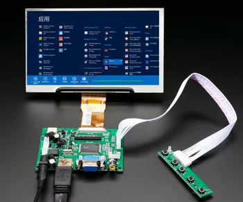 7 Palčni HD Zaslon LCD Zaslon Voznik Nadzorni Odbor HDMI je Združljiv VGA Za Lattepanda Raspberry Pi Pi Banana