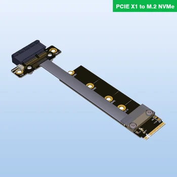8G/sbt PCIE x1 pci-e 3.0 1x NA M. 2 NGFF NVMe tipko M Riser vmesniško kartico razširitev ploski kabel M2 tipko M, 1 pci-express 10 cm - 80 cm