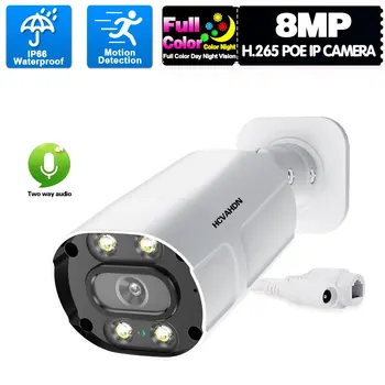 8MP 4K CCTV POE IP Varnostna Kamera na Prostem Nepremočljiva Polno Barvo Night Vision POE Bullet Video nadzorna Kamera H. 265 IP Cam
