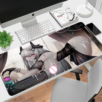900x400x2mm 3 mm Arknights Mudrock Seksi Tipkovnico Desk Mousepad Anime Velike Mouse Pad Krajine Mat Big XL Igralec Iger na srečo Playmat