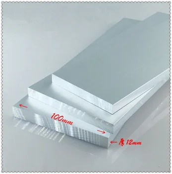 Aluminijeve zlitine ploščo 12mmx100mm člen aluminija 6063-T5 oksidacije širina, debelina 12 mm dolžina 1pcs
