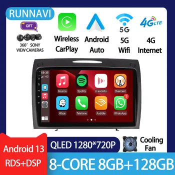 Android 13 Za Mercedes Benz SLK Razred R171 SLK200 SLK280 SLK300 2000 - 2011 Avto Radio Večpredstavnostna DVD Predvajalnik, Stereo GPS RDS DSP