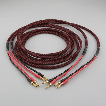 Audiocrast SP11 HI-fi Zvočniški Kabel 1 Par OFC avdio kabel HI-FI high-end ojačevalniki zvočniški kabel Banana vtič kabla