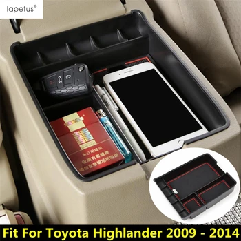 Avto Centralni Nadzor Armrest Škatla Za Shranjevanje Organizator Posodo Pladenj Plastični Dodatki Notranjost Za Toyota Highlander 2009 - 2014