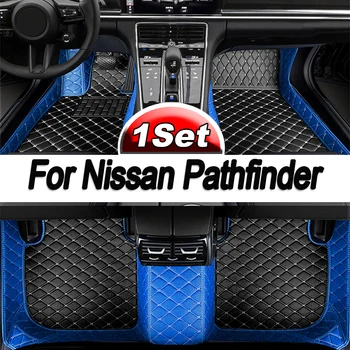 Avto predpražnike Za Nissan Pathfinder R52 7seat 2014~2020 Auto Anti-umazanija Pad usnje Mat Odeje Pad Notranjost Deli Avto Oprema