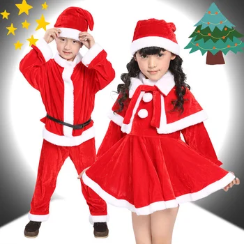 Baby Fantje/Dekleta Santa Claus Oče Božič Set Oblačila Sklop za Otroke Novo Leto Oblačila Sklop Otrok Dekleta