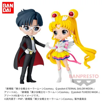 Bandai Original Sailor Moon Anime Slika Qposket Darien Chiba Akcijska Figura, Igrače Za Otroke Darilo Zbirateljske Model Okraski
