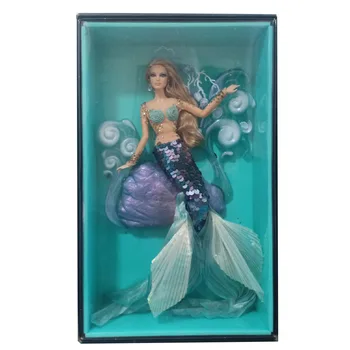 Barbie Prvotno morska deklica Gold Label Limited Edition Anime Lutke ABS Zbirateljske Model Igrače za Rojstni dan 30 CM
