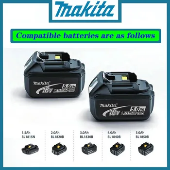 BL1850B Originalni Makita Baterija 18V 6Ah Litij-ionska Zamenjava BL1860B BL1860 BL1850 Polnilna Moč ToolBattery DDF486 DF4